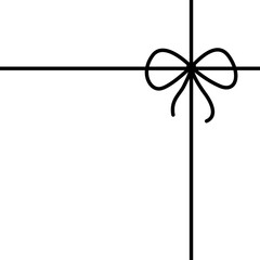 greeting card with bow