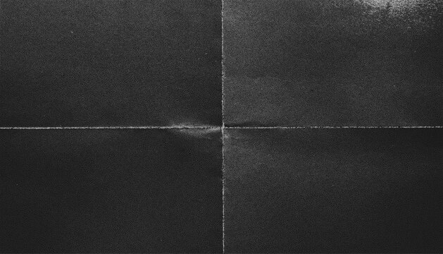 The texture of crumpled monochrome paper with the effect of noise, creases and unevenness.
