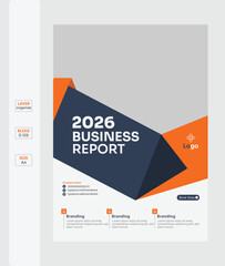 A clean, minimal ads flyer design with services and about section, an A4 booklet template.