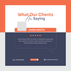 social media post for business testimonial presentation