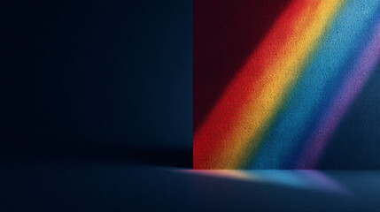 Fototapeta premium creative pride background - pride month concept with the rainbow colors of the pride flag popping out