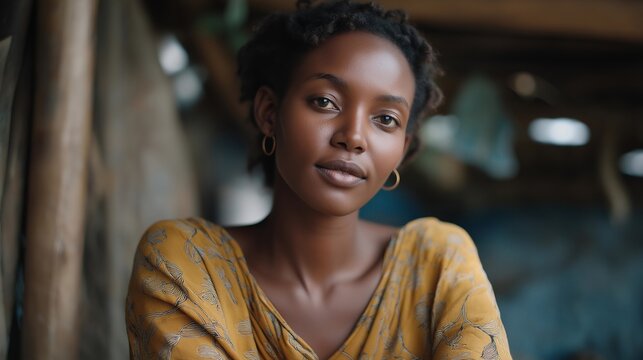 Refugee professional guiding others through video training on job search and skill development platforms, representing empowerment through online education, resilience in transition, and leadership