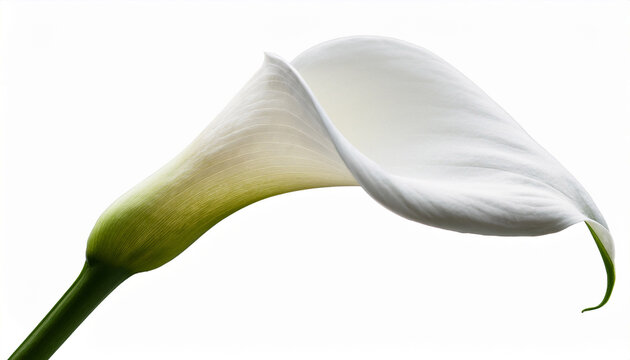 White Calla Lily Isolated On White