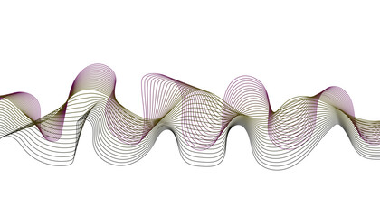 Abstract technology background with fine, textured lines creating a 3D ribbon effect.
