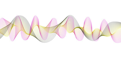 Abstract motion graphic element featuring a complex blend of bright and dark colors.