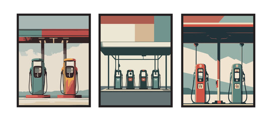 Long corridor fading into shadow and fluorescent haze