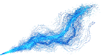 Data flow abstract background