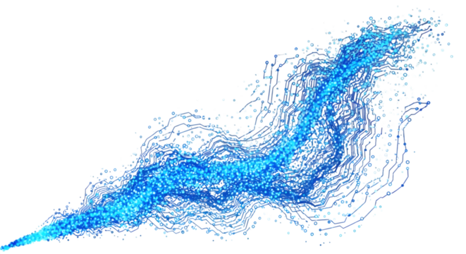 Data flow abstract background