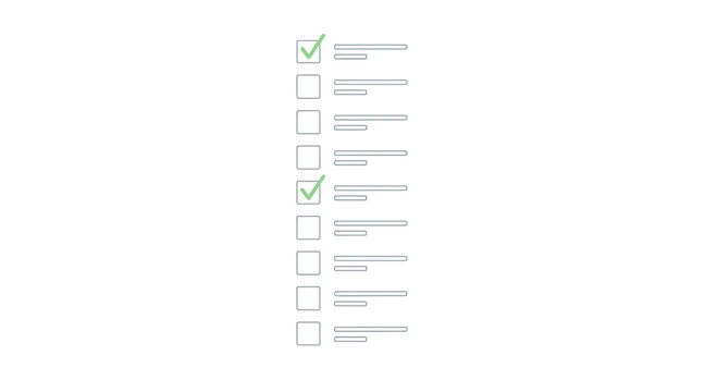 Streamlined checklist for your business process, ensuring all tasks are completed efficiently and accurately, perfect for project management and organization