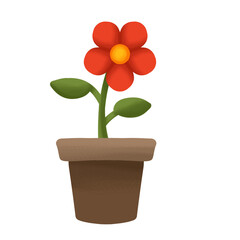 flower in a pot