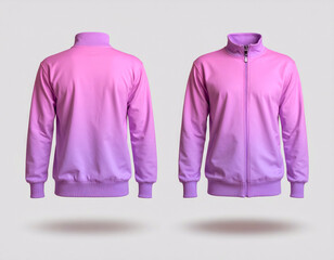 sweater pink purple colour mock up isolated on white background