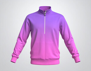 sweater pink purple colour mock up isolated on white background