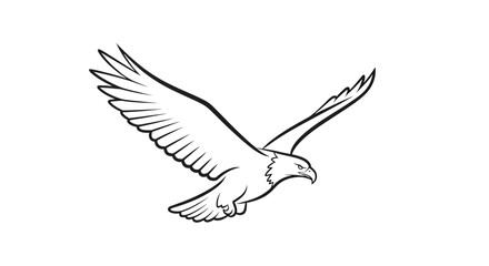 Obraz premium Particle Bird Silhouette Flying