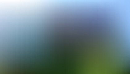  Abstract blue to green blurred gradient background soft sky to meadow blend minimalist nature banner with copy space and smooth defocused texture.