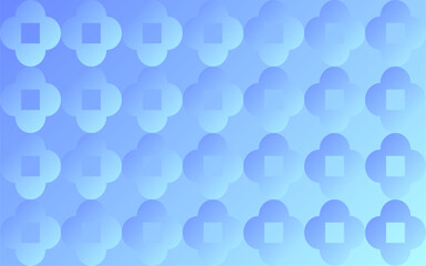 Abstract blue background with glowing circles and geometric pattern
