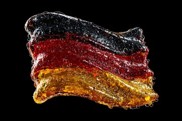 Germany, flag, image in national colors on a neutral transparent background for designers, marketers. Popular illustration, object, symbol, texture, pattern, holiday.