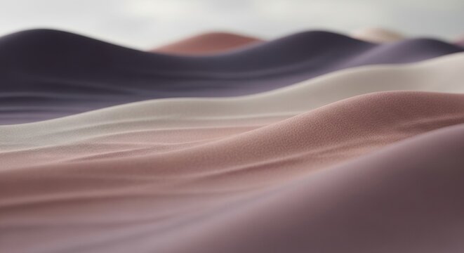 Abstract fabric texture with soft flowing waves. Elegant textile surface in a muted color palette. Luxury material with a gentle gradient for minimalist design concepts