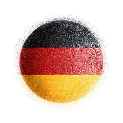 Germany, image in national colors on a neutral transparent background for designers, marketers. Popular illustration, object, symbol, texture, pattern, holiday.
