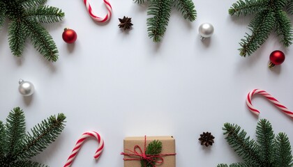 Minimalist Christmas Flat Lay