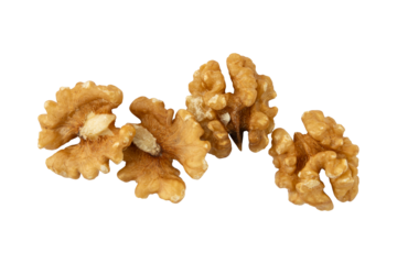 Fresh walnuts or akhrot isolated on transparent background