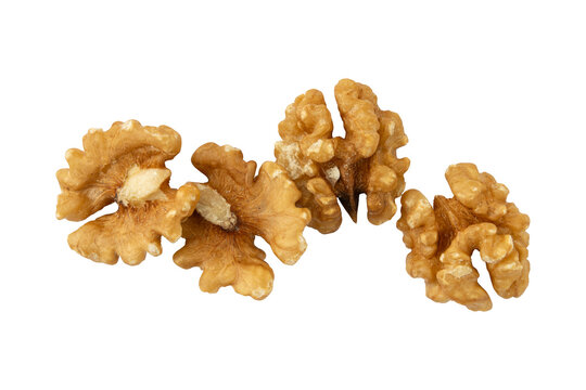 Fresh walnuts or akhrot isolated on transparent background