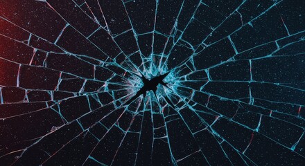 Fototapeta premium A severe background texture showing deep cracks and shattered surface damage, symbolizing emotional destruction, risk, failure, and inherent vulnerability ,surface ,risk ,old