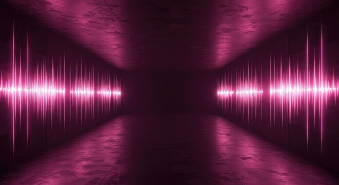 Abstract digital background showing the concept of an echo chamber, repetitive sound waves or voices bouncing back in a closed space ,opinion ,reflection ,confirmation bias