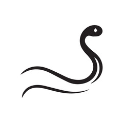 2d Worm logo on white background