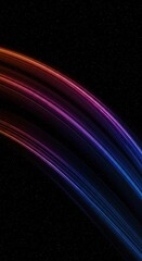 Obraz premium Abstract cosmic background featuring smooth, undulating lines and dreamy light effects on a blank, deep void ,peaceful ,ethereal ,background