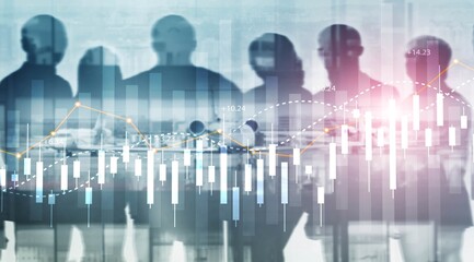 Financial Stock Market Graph. Website Economic Banner