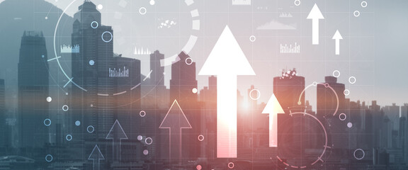 Fototapeta premium Diagram, Graph, Stock Trading, Investment dashboard. Finance concept