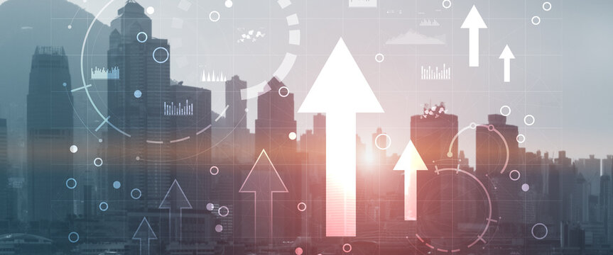 Diagram, Graph, Stock Trading, Investment dashboard. Finance concept