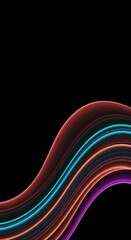 Gentle abstract flowing wave pattern background emphasizing smooth non-linear design elements and soft space ,bend ,minimal ,template