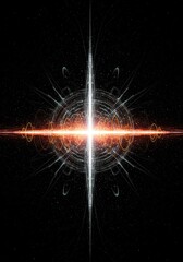 Highly complex abstract visual representation of digital oscillation, frequency measurement, and invisible wave pattern dynamics ,shape ,quantum ,technology