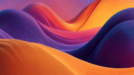 Colorful Flowing Layers Background