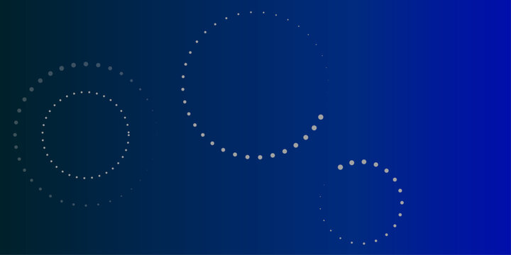 Abstract fluids composition background trend. Abstract glowing circle lines on dark blue background. Geometric stripe line art design. Blue gradient abstract circle shape background vector design .