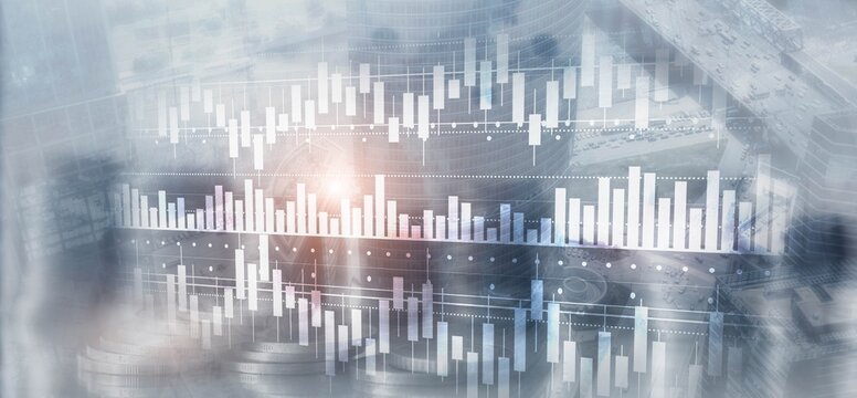 Business Charts. Statistics of business concept. Finance chart. Financial planning