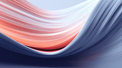Abstract 3D Wavy Lines Background