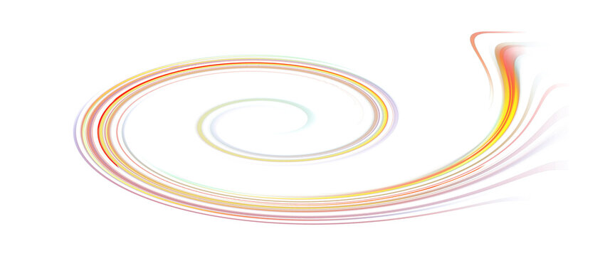 Abstract dynamic spiral vortex with smooth, flowing lines and vibrant, subtle color trails. Ideal for modern technology, energy, and motion concepts.