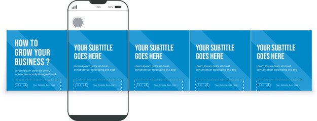 Instagram carousel template design, social media carousel post template, Microblog carousel template for social media post, Clean modern design © Rejaul