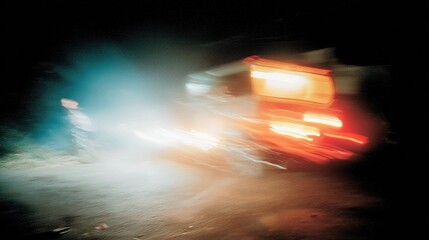 Blurred motion of fireworks reflected on water nighttime celebration event photography vibrant atmosphere artistic viewpoint