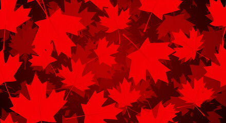 Red Maple Leaf Pattern Background autumn
