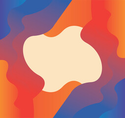 Abstract colorful paper cut shapes wave background. Abstract paper cut backgrounds template.