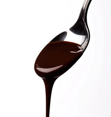 Chocolate Dripping from a Spoon