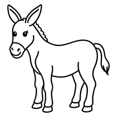 black and white horse