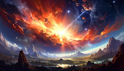 Cosmic Landscape Explosion.