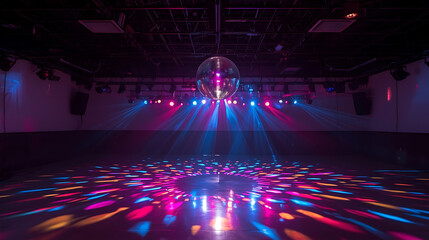 Abstract lights background with looping concert and party effects