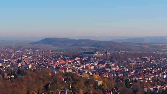 the historic german city of gotha 4k 25fps video