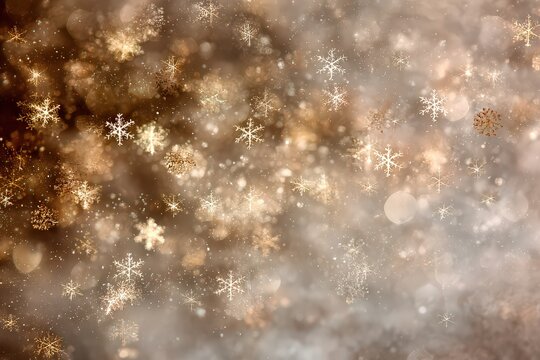 Celebrate the magic of Christmas and New Year's with sparkling snowflakes and joyful holiday decorations in a rich, festive atmosphere - Powered by Adobe