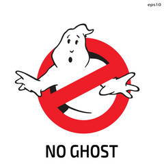 no ghost ICON vector illustration